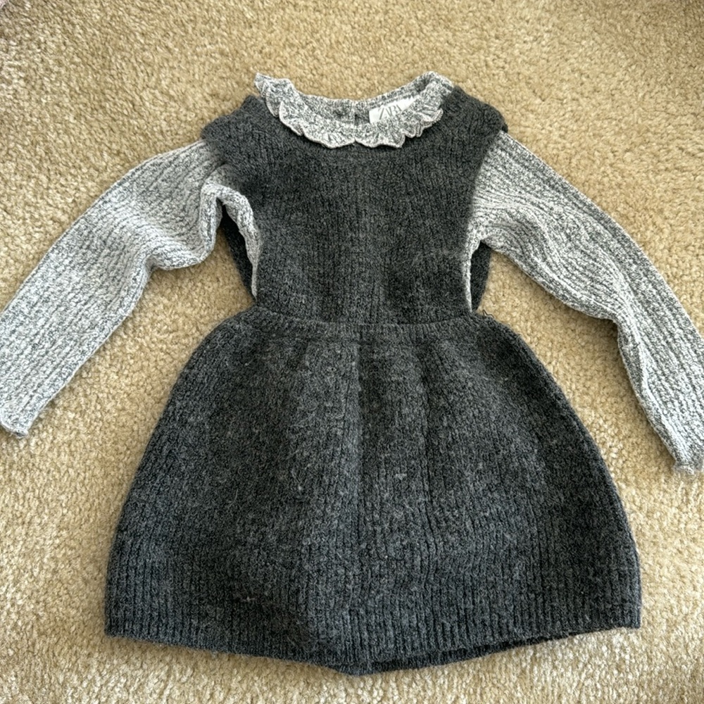 Zara body suit and knit dress